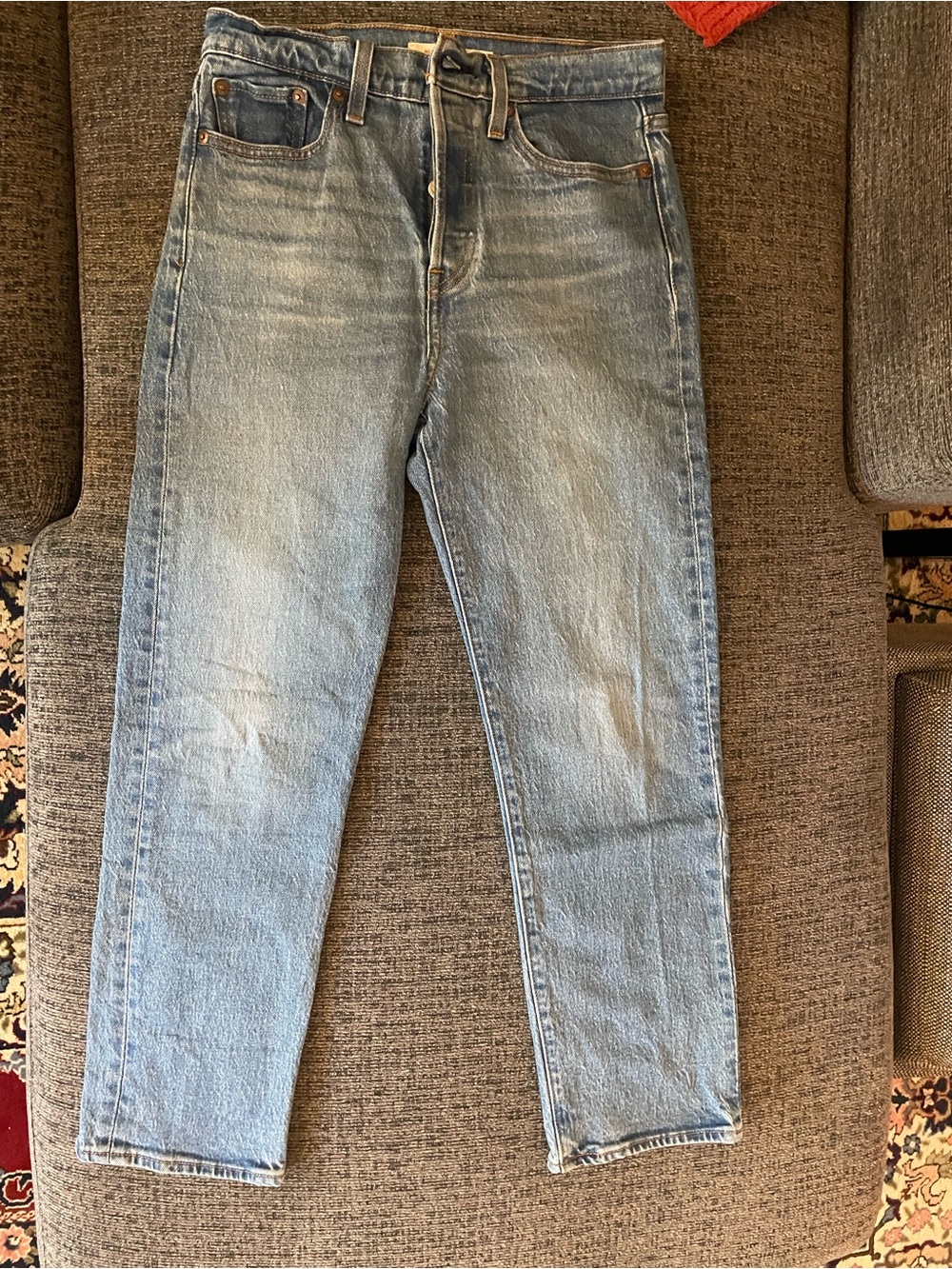 Levi's Blue Women's "Wedgie Straight"  Jeans